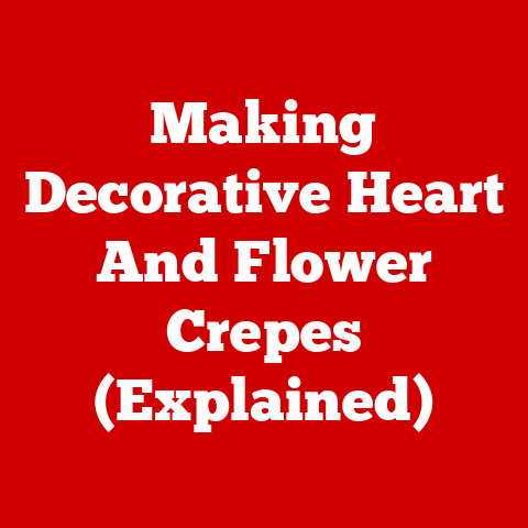 Making Decorative Heart And Flower Crepes (Explained)